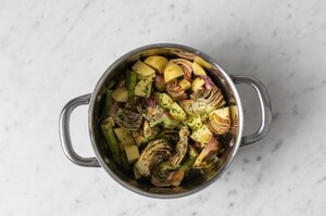 Preparazione Vellutata di carciofi - Fase 2