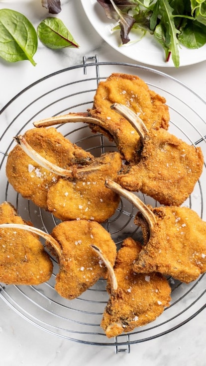 Costolette di agnello impanate