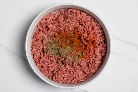 Preparazione Hamburger al forno - Fase 1 Preparazione Hamburger al forno - Fase 1