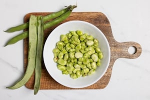 Preparazione Lasagne con fave e speck - Fase 2