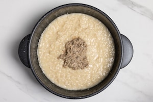 Preparazione Risotto alla salsa tartufata bianca e zafferano - Fase 3