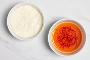 Preparazione Risotto alla salsa tartufata bianca e zafferano - Fase 2