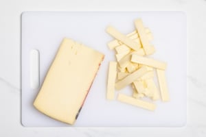 Preparazione Rose al formaggio con verdure - Fase 1