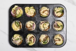 Preparazione Rose al formaggio con verdure - Fase 3