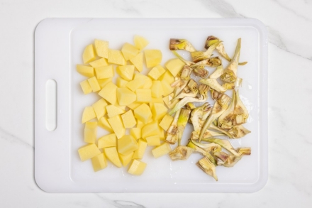 Preparazione Tiana di agnello - Fase 1 Preparazione Tiana di agnello - Fase 1