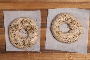 Preparazione Bagels integrali con Philadelphia in friggitrice ad aria - Fase 4