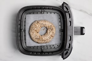 Preparazione Bagels integrali con Philadelphia in friggitrice ad aria - Fase 5