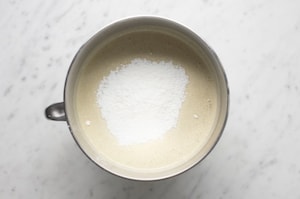 Preparazione Cheesecake basca al pistacchio - Fase 3