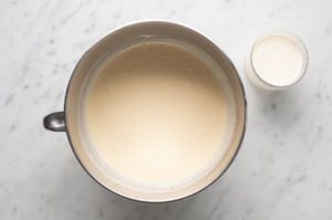 Preparazione Cheesecake basca al pistacchio - Fase 2