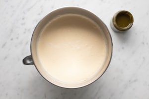 Preparazione Cheesecake basca al pistacchio - Fase 2