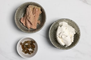 Preparazione Mousse di tonno e Philadelphia - Fase 1