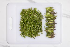 Preparazione Pasta con asparagi e salsiccia - Fase 2