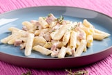 Pasta con Philadelphia e prosciutto