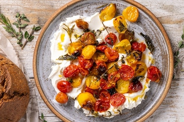 Pomodorini al forno su Philadelphia