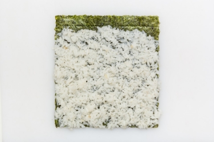 Preparazione Sushi burrito vegetariano - Fase 1 Preparazione Sushi burrito vegetariano - Fase 1