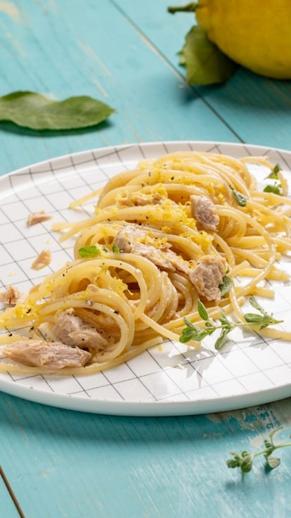 Pasta tonno e limone