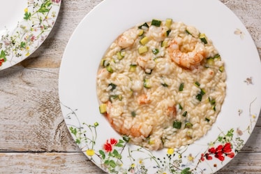 Risotto zucchine e gamberetti