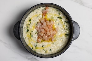 Preparazione Risotto zucchine e gamberetti - Fase 4