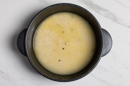 Preparazione Risotto zucchine e gamberetti - Fase 3 Preparazione Risotto zucchine e gamberetti - Fase 3