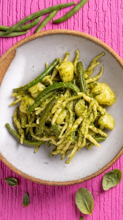 Trofie con pesto, patate e fagiolini