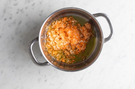 Preparazione Ciorba turca - Fase 1 Preparazione Ciorba turca - Fase 1