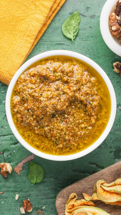 Pesto di fiori di zucca