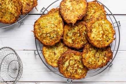 Preparazione Rosti di zucchine - Fase 3 Preparazione Rosti di zucchine - Fase 3