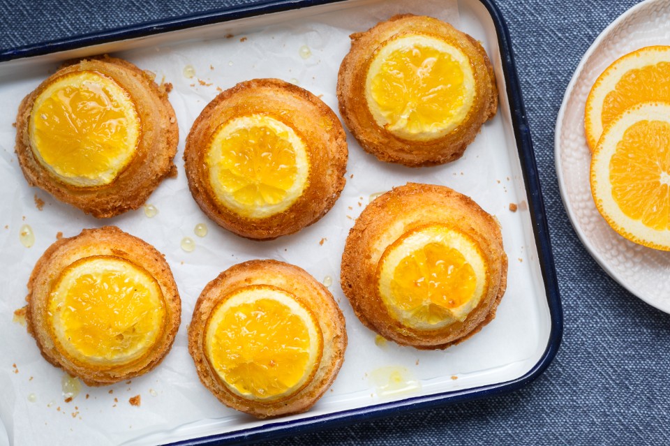 Tortine all'arancia upside down Tortine all'arancia upside down