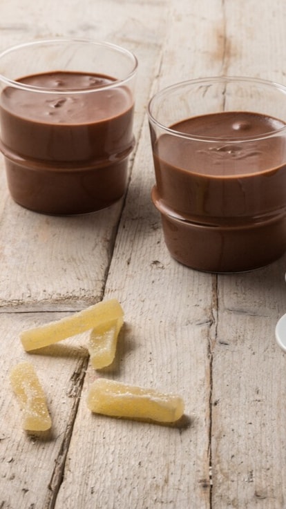 Mousse al cioccolato fondente e zenzero