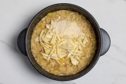 Preparazione Pasta, patate e provola - Fase 4 Preparazione Pasta, patate e provola - Fase 4