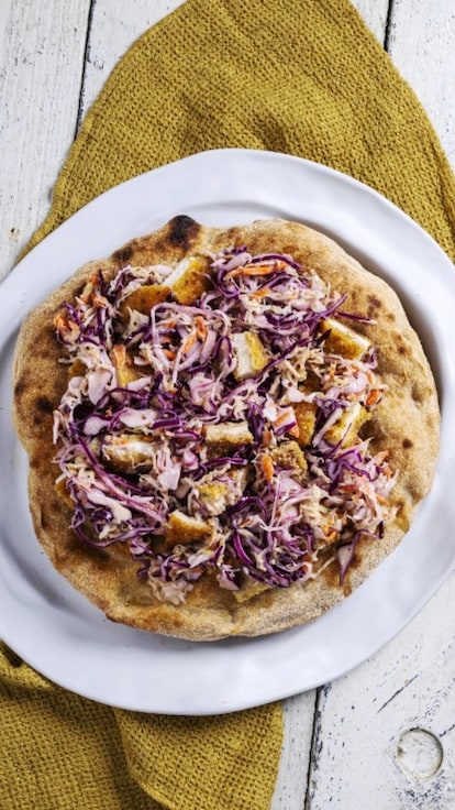 Pizza coleslaw e cotoletta