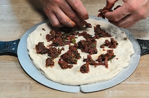 Preparazione Pizza kebab - Fase 2