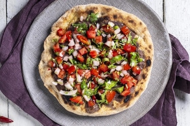 Pizza pico de gallo
