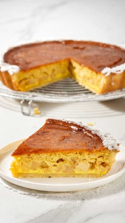 Torta di mele cremosa