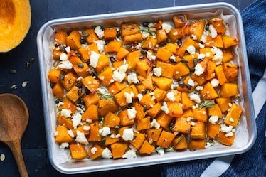 Zucca e feta al forno