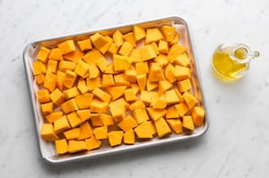 Preparazione Zucca e feta al forno - Fase 1
