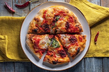 Pizza Margherita con la 'nduja