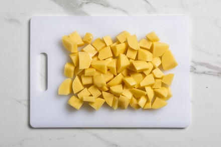 Preparazione Baccalà con patate - Fase 1 Preparazione Baccalà con patate - Fase 1
