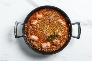 Preparazione Lenticchie e salsiccia - Fase 3
