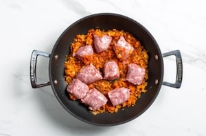 Preparazione Lenticchie e salsiccia - Fase 2