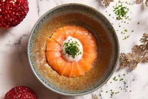 Preparazione Onsen egg, salmone e patate - Fase 6