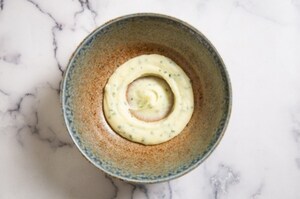 Preparazione Onsen egg, salmone e patate - Fase 4