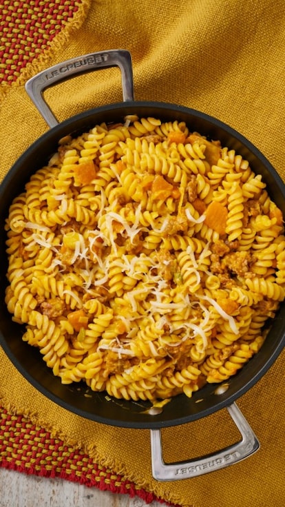 Pasta zucca e salsiccia