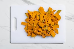 Preparazione Pasta zucca e salsiccia - Fase 1