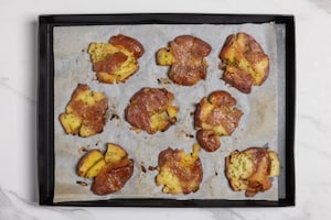 Preparazione Smashed potatoes con gorgonzola - Fase 2