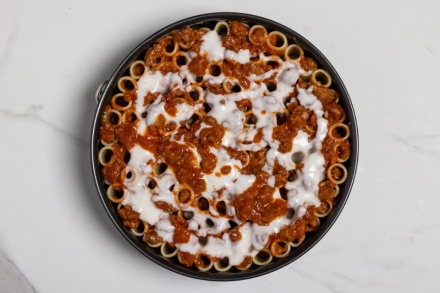 Preparazione Timballo di rigatoni - Fase 5 Preparazione Timballo di rigatoni - Fase 5