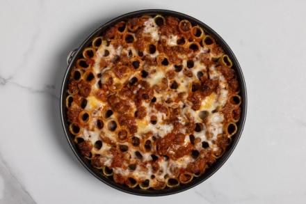 Preparazione Timballo di rigatoni - Fase 6 Preparazione Timballo di rigatoni - Fase 6