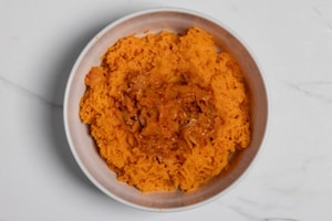 Preparazione Polpette di patate dolci con il kimchi - Fase 2