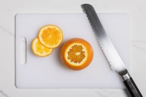 Preparazione Insalata di salmone e arance con burrata - Fase 1