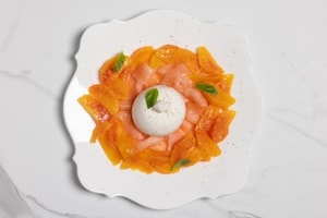 Preparazione Insalata di salmone e arance con burrata - Fase 3